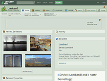 Tablet Screenshot of lumbard.deviantart.com