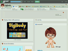 Tablet Screenshot of digibody.deviantart.com