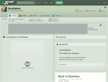 Tablet Screenshot of goregalore.deviantart.com