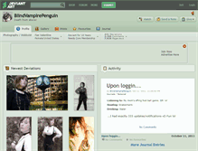 Tablet Screenshot of blindvampirepenguin.deviantart.com