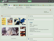 Tablet Screenshot of kingjj.deviantart.com