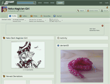 Tablet Screenshot of neko-magician-girl.deviantart.com