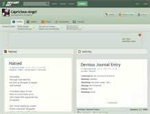 Tablet Screenshot of capricious-angel.deviantart.com
