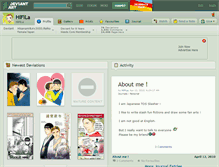Tablet Screenshot of hifila.deviantart.com