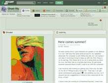 Tablet Screenshot of ghost-lilly.deviantart.com