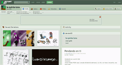Desktop Screenshot of la-quinta-luna.deviantart.com