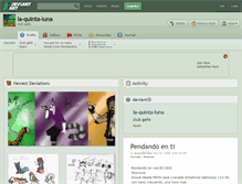 Tablet Screenshot of la-quinta-luna.deviantart.com