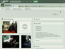 Tablet Screenshot of leahrizzo.deviantart.com