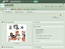 Tablet Screenshot of boyblunder.deviantart.com