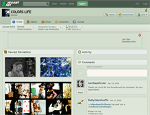 Tablet Screenshot of colors-life.deviantart.com