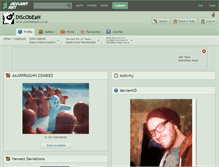 Tablet Screenshot of discobean.deviantart.com