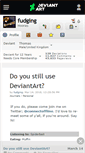 Mobile Screenshot of fudging.deviantart.com