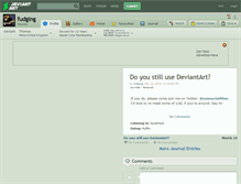 Tablet Screenshot of fudging.deviantart.com
