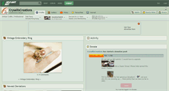 Desktop Screenshot of crysalliscreations.deviantart.com