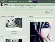 Tablet Screenshot of minilea.deviantart.com