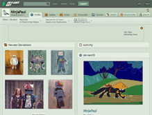 Tablet Screenshot of ninjapaul.deviantart.com