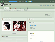 Tablet Screenshot of miyavi-club.deviantart.com