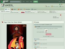 Tablet Screenshot of lunargirl2z.deviantart.com