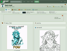 Tablet Screenshot of black-toad.deviantart.com