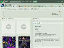 Tablet Screenshot of alienpoki.deviantart.com