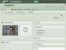 Tablet Screenshot of focusphotouk.deviantart.com