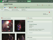 Tablet Screenshot of corpse-princess.deviantart.com