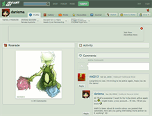 Tablet Screenshot of daniema.deviantart.com