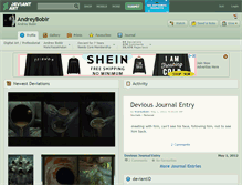 Tablet Screenshot of andreybobir.deviantart.com