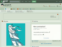 Tablet Screenshot of gonzalo75.deviantart.com
