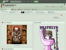 Tablet Screenshot of deathlydollies13.deviantart.com