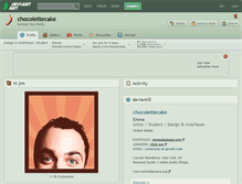 Tablet Screenshot of chocolettecake.deviantart.com