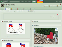 Tablet Screenshot of hellschosenmike.deviantart.com