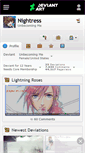 Mobile Screenshot of nightress.deviantart.com