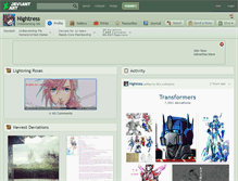 Tablet Screenshot of nightress.deviantart.com