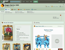 Tablet Screenshot of dragon-warrior-3000.deviantart.com