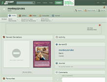 Tablet Screenshot of monkeyzzrulez.deviantart.com