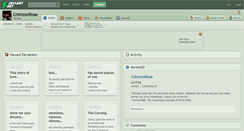 Desktop Screenshot of crimzonrose.deviantart.com