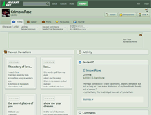 Tablet Screenshot of crimzonrose.deviantart.com
