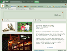 Tablet Screenshot of ftisy.deviantart.com