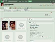 Tablet Screenshot of demonikadevour.deviantart.com