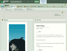 Tablet Screenshot of dolce-.deviantart.com