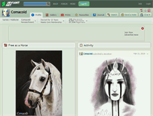 Tablet Screenshot of comacold.deviantart.com