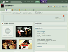 Tablet Screenshot of mikedesigns.deviantart.com