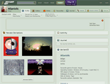 Tablet Screenshot of milanlolic.deviantart.com