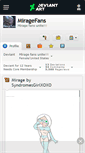 Mobile Screenshot of miragefans.deviantart.com