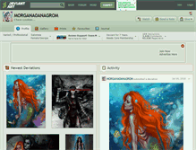 Tablet Screenshot of morgana0anagrom.deviantart.com