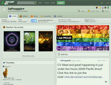 Tablet Screenshot of dapineapple.deviantart.com