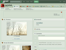 Tablet Screenshot of marielliott.deviantart.com