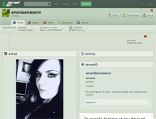 Tablet Screenshot of amandaamassacre.deviantart.com