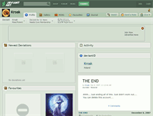 Tablet Screenshot of kroak.deviantart.com